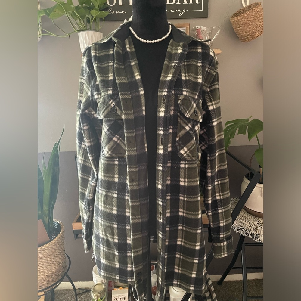 NWOT Woman’s Croft and Barrow Fleece Flannel Jacket